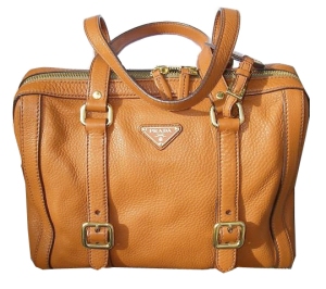 Prada Orange Leather doctor bag